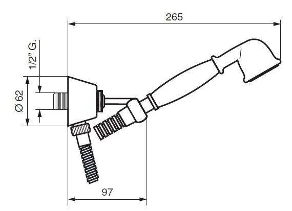 Душевая лейка Emmevi 157CR хром