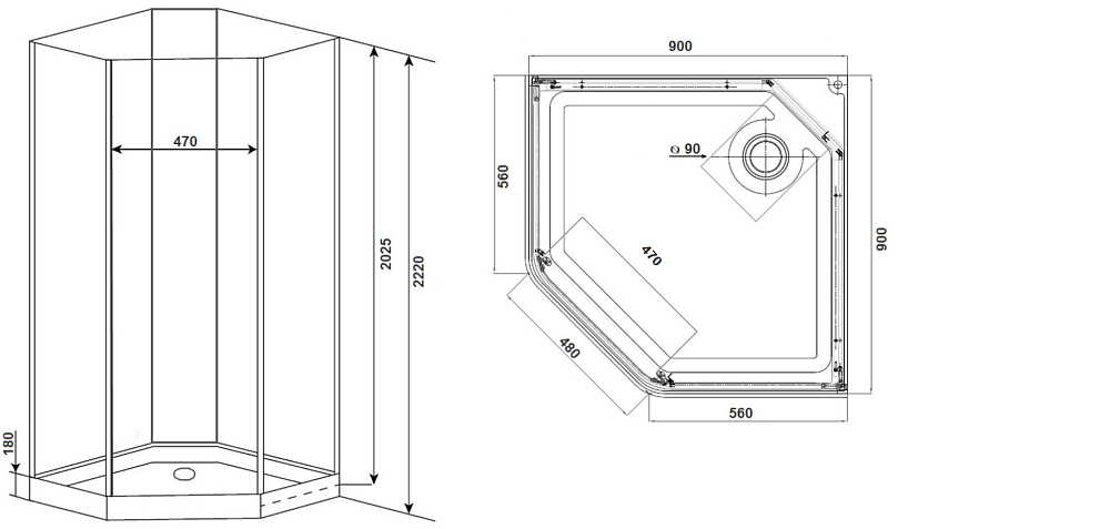 Кабина душевая Timo Premium ILMA709