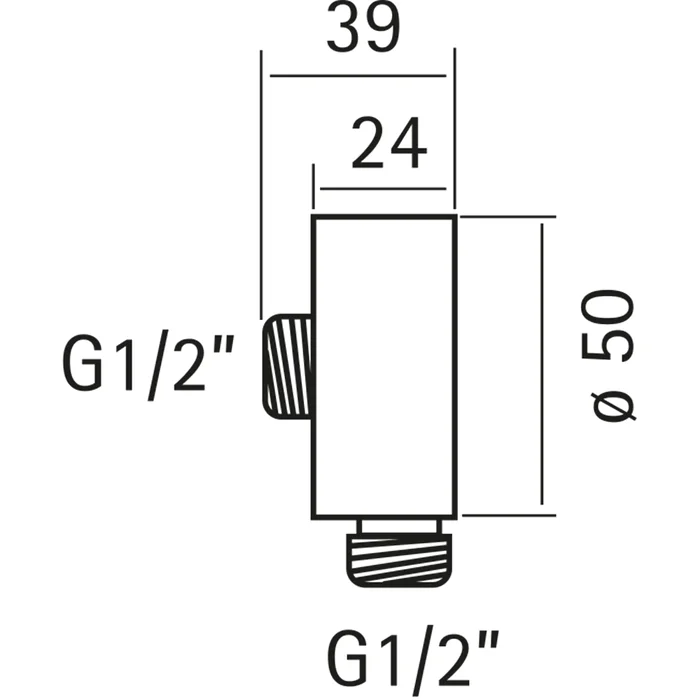 Шланговое подключение  Cisal Xion DS017310D1 серый