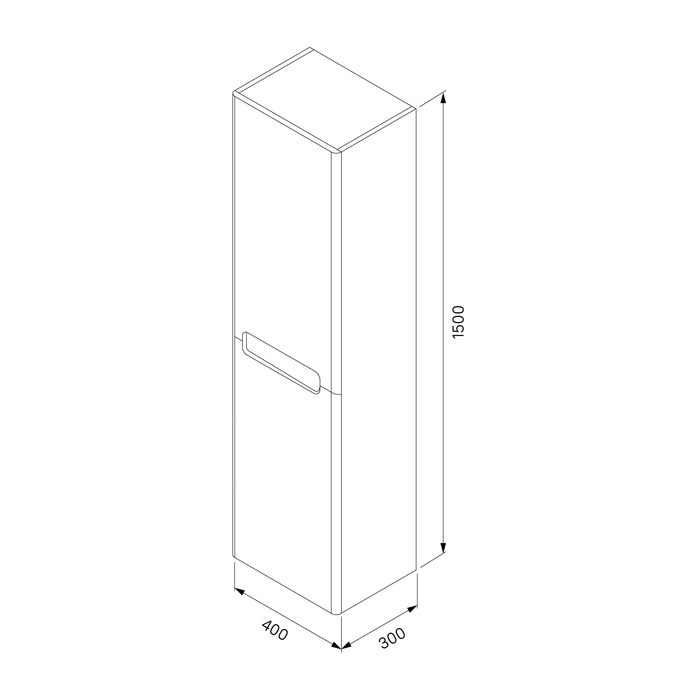 Шкаф-пенал Iddis Edifice EDI40B0i97