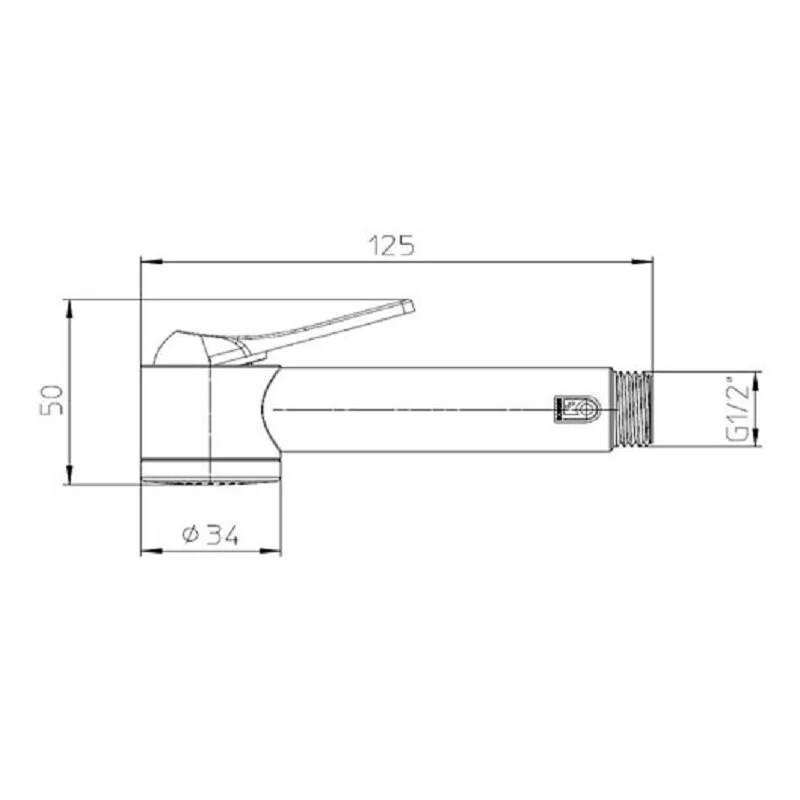 Душевая лейка Bossini Apice B00920.045 белый