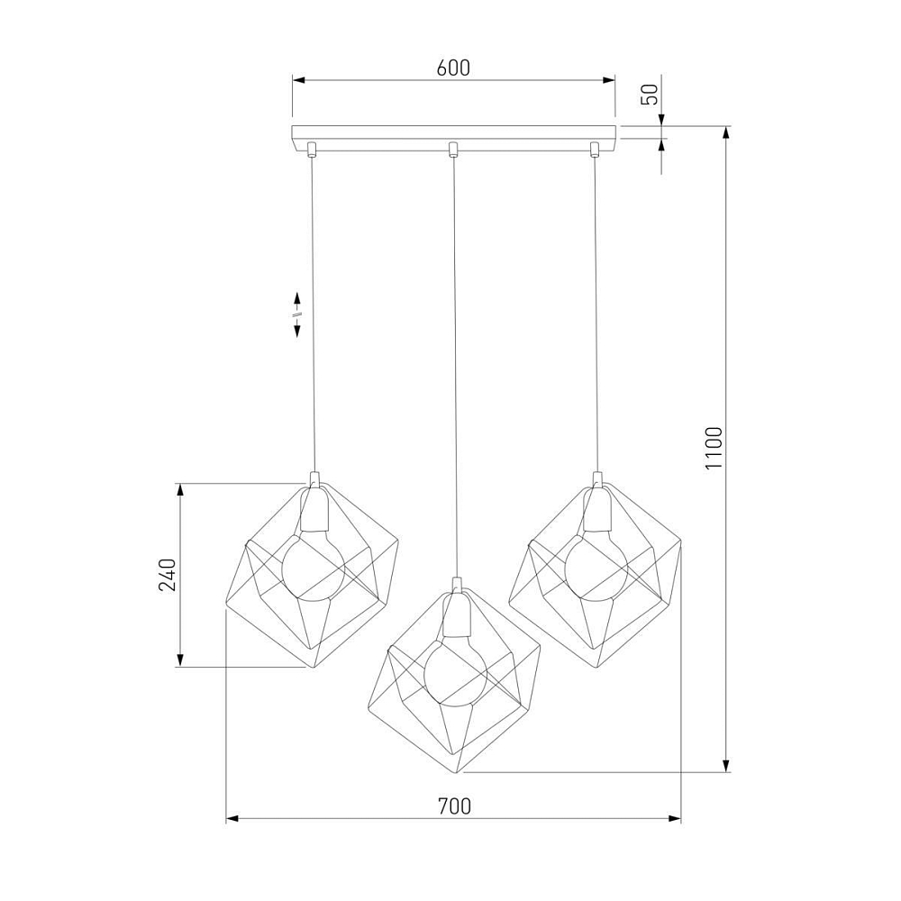 Подвесной светильник TK Lighting 190 Alambre