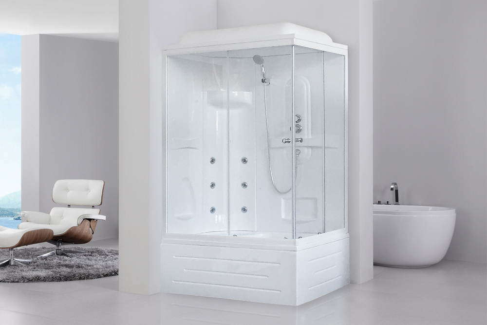 Душевая кабина 120х80 см Royal Bath BP RB8120BP2-T-L стекло прозрачное с гидромассажем