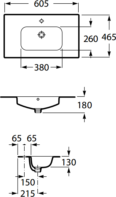 Раковина 60 см Roca Victoria 32782100Y