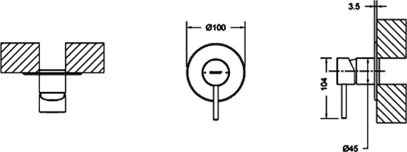 Смеситель для душа Bravat Arc PB86061BW-A1-07, черный