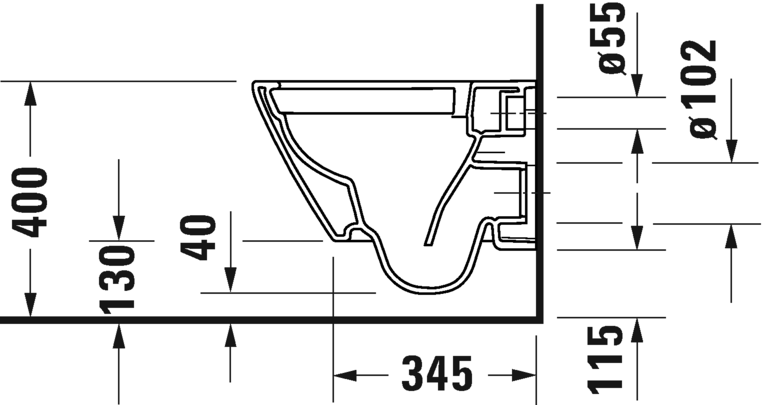 Комплект инсталляция с подвесным унитазом Duravit D-Neo 2578090000