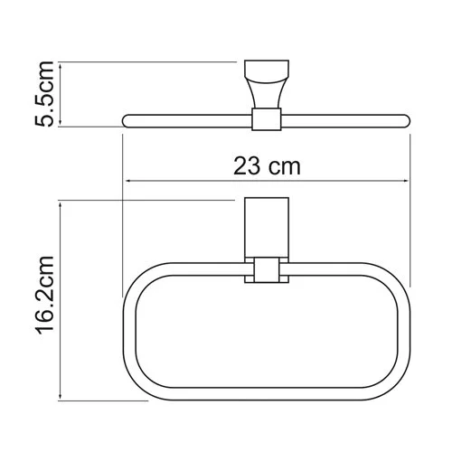 Полотенцедержатель WasserKRAFT Leine К-5000 K-5060 хром