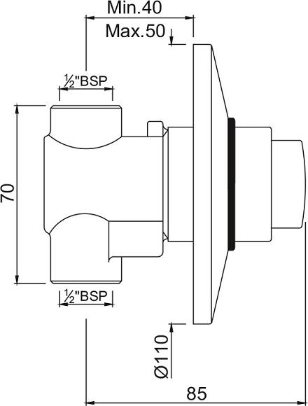 Сливной механизм для писсуара Jaquar Pressmatic PRS-CHR-073, хром