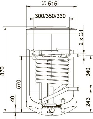 Водонагреватель Stout SWH-1210-000100