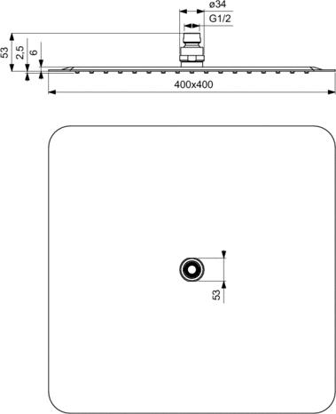 Верхний душ Ideal Standard B0389MY