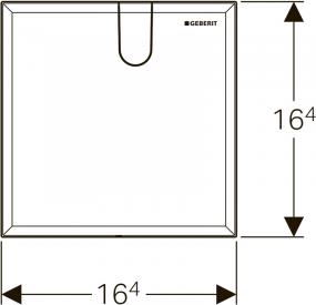 Защитная крышка для сенсорных смесителей скрытого монтажа Geberit 116.425.11.1