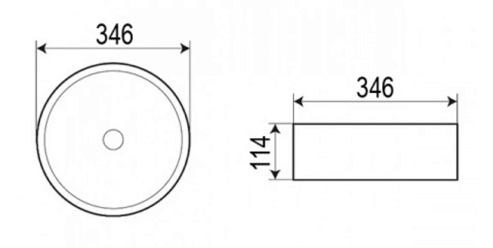 Раковина накладная Azario AZ-3134-MBSP черный