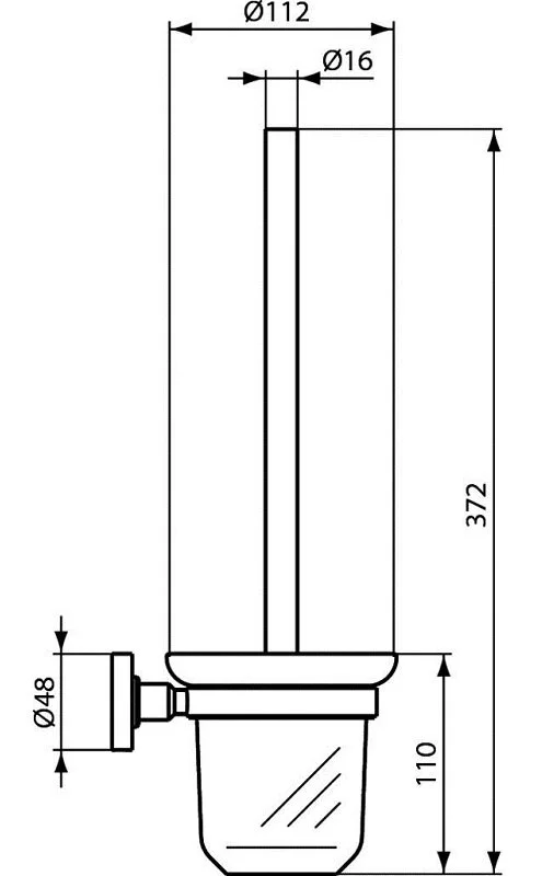 Ёршик Ideal Standard Iom A9119XG черный