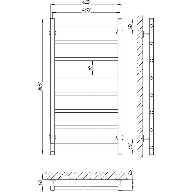 Тумба под раковину Cersanit Smart B-SU-SMA-CA55/Wh