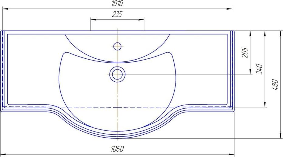 Раковина Corozo Классик SD-00000373, белый