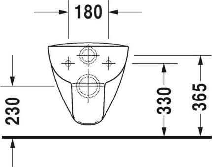 Подвесной унитаз Duravit D-Code Rimless 25700900002 безободковый