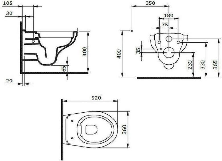 Комплект инсталляция с подвесным унитазом Berges Wasserhaus Atom 042435 с сиденьем микролифт и белой клавишей