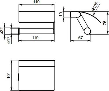 Держатель туалетной бумаги Ideal Standard Connect