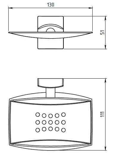 Мыльница Novaservis Novatorre 12 0202.0 хром