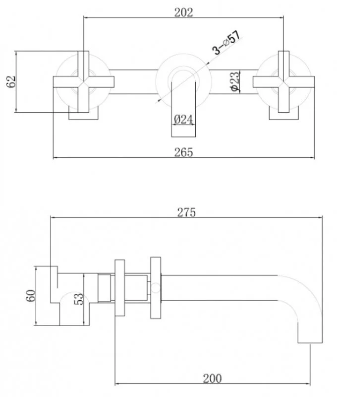 Смеситель для раковины Abber Wasser Kreis AF81121B черный