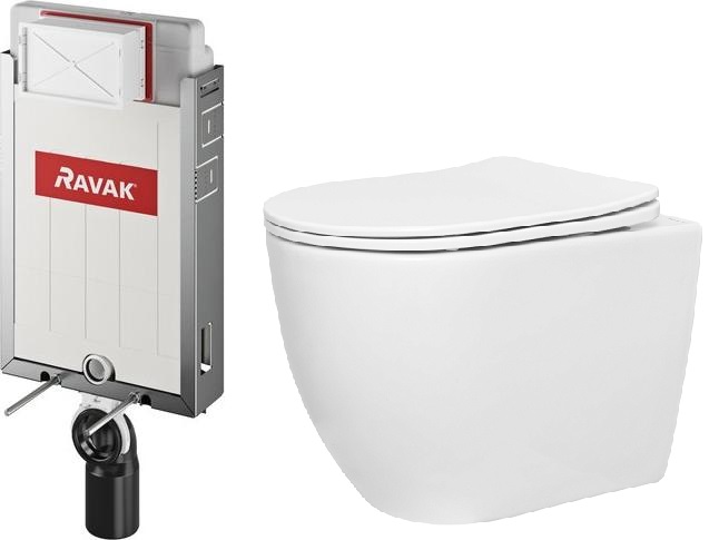 Комплект Ravak W II X01702 с подвесным унитазом San More Fiaba SMT971903 с сиденьем микролифт