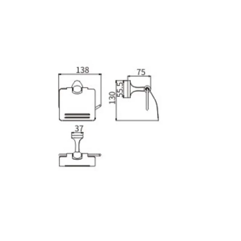 Держатель туалетной бумаги CeramaLux Bell 53507 хром