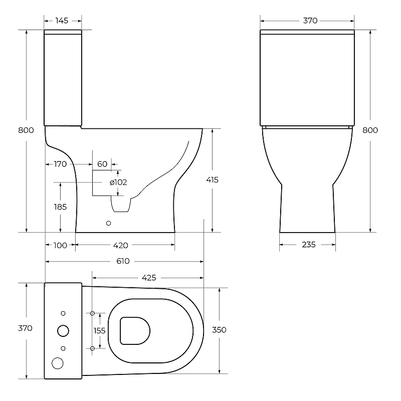 Унитаз-компакт BelBagno Lounge BB045CPR/BB045/051SC c сиденьем микролифт, белый