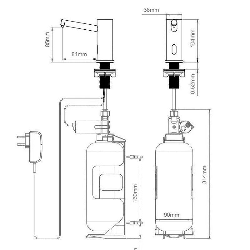 Дозатор для жидкого мыла Ramon Soler Soltronic 8130B хром