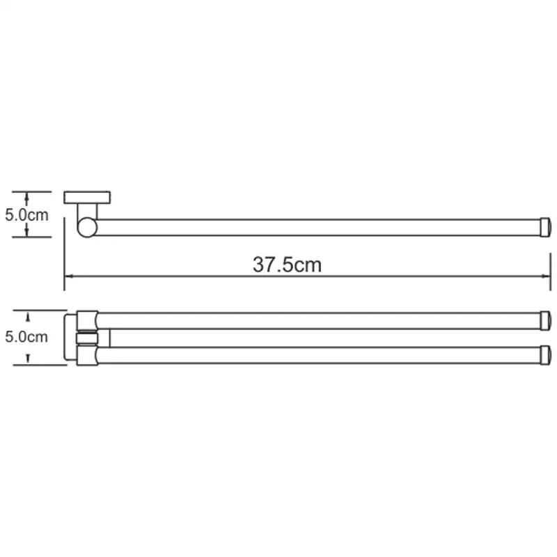 Полотенцедержатель WasserKRAFT Dill К-3900 K-3931 хром