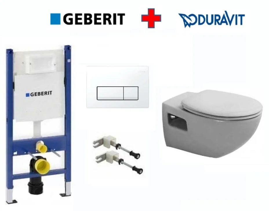 Инсталляция Geberit с унитазом Duravit Duraplus Colomba 2547090000, сиденье микролифт, комплект