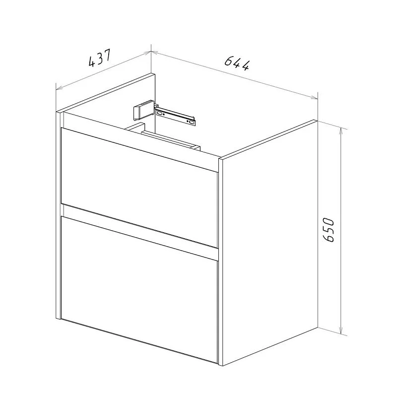 Тумба под раковину Lemark Combi LM03C70T-dub белый, коричневый