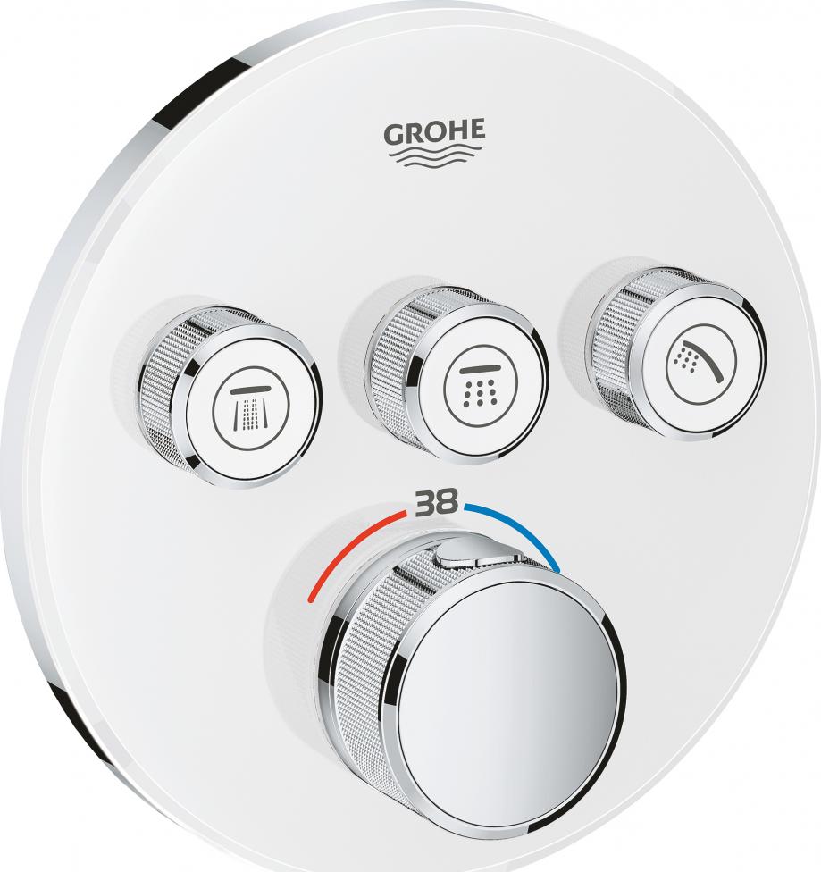 Термостат Grohe Grohtherm SmartControl 29904LS0 для ванны с душем белая луна