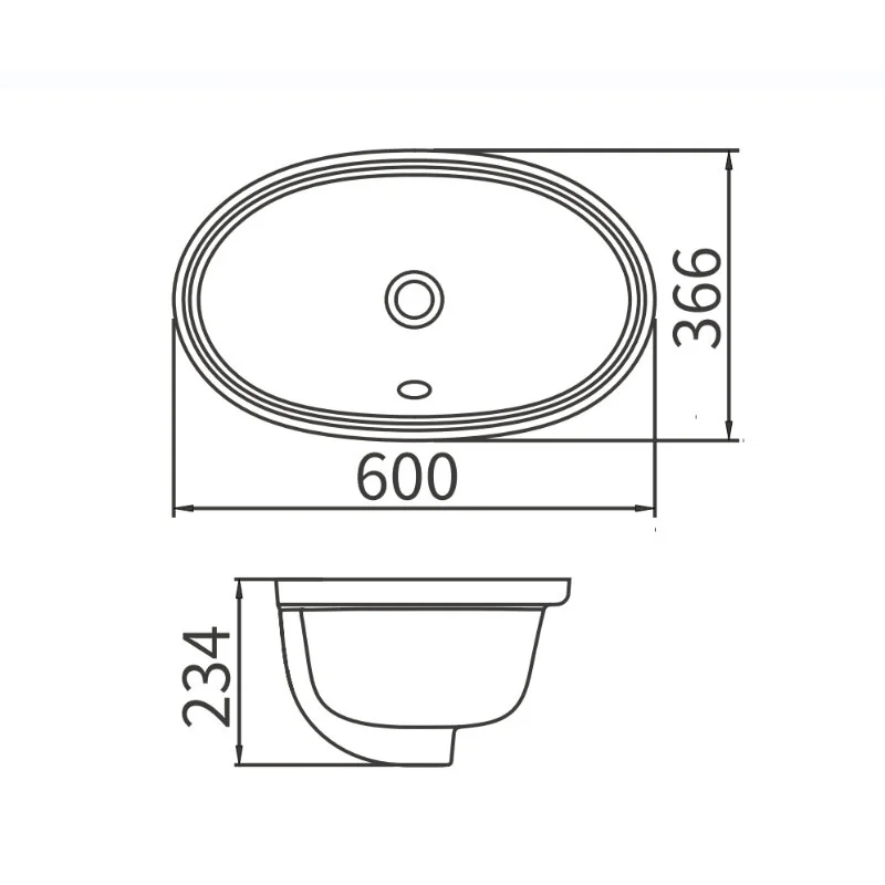 Раковина Arrow AP4011E белый