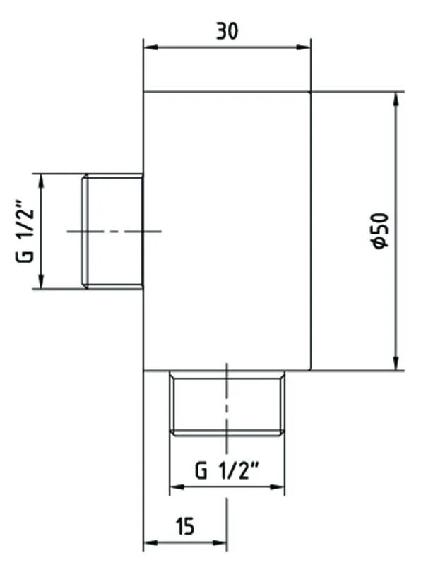 Шланговое подключение  E.C.A Minimal 102126634ex хром