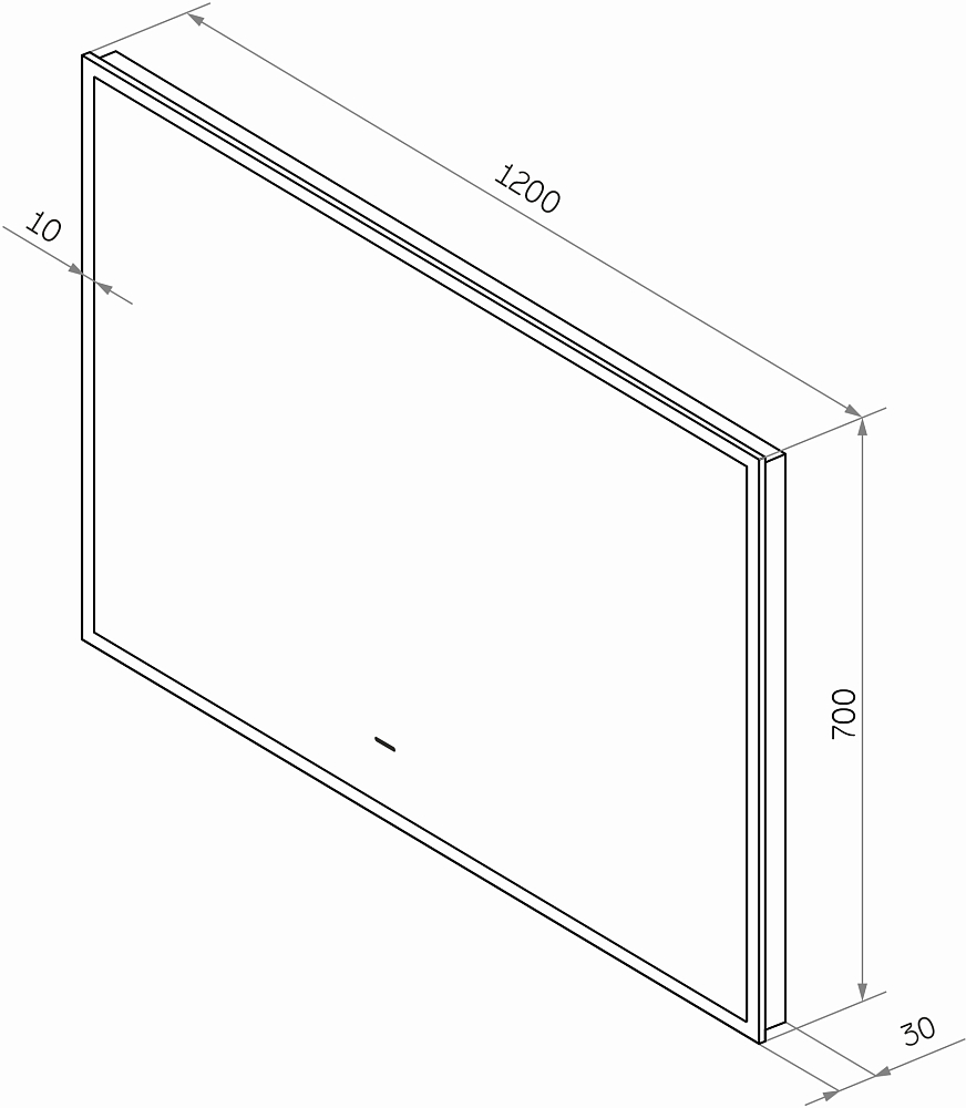 Мебель для ванной DIWO Элиста 120 чёрный мрамор, с раковиной Moduo 40 RING