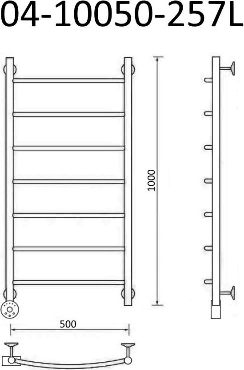 Электрический полотенцесушитель Маргроид B4 04-10050-257L 50x100 см