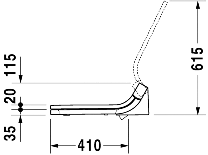 Крышка-биде Duravit SensoWash Starck C 610300002000300 для Happy D.2