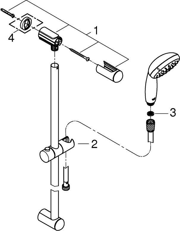 Душевой гарнитур Grohe Tempesta 27598000