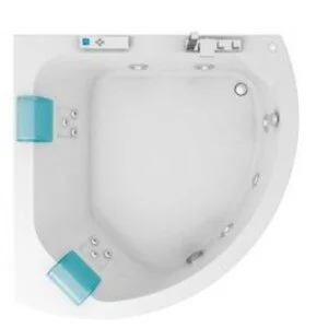 Акриловая ванна Jacuzzi Aquasoul Corner 155х155 9443-697A белый