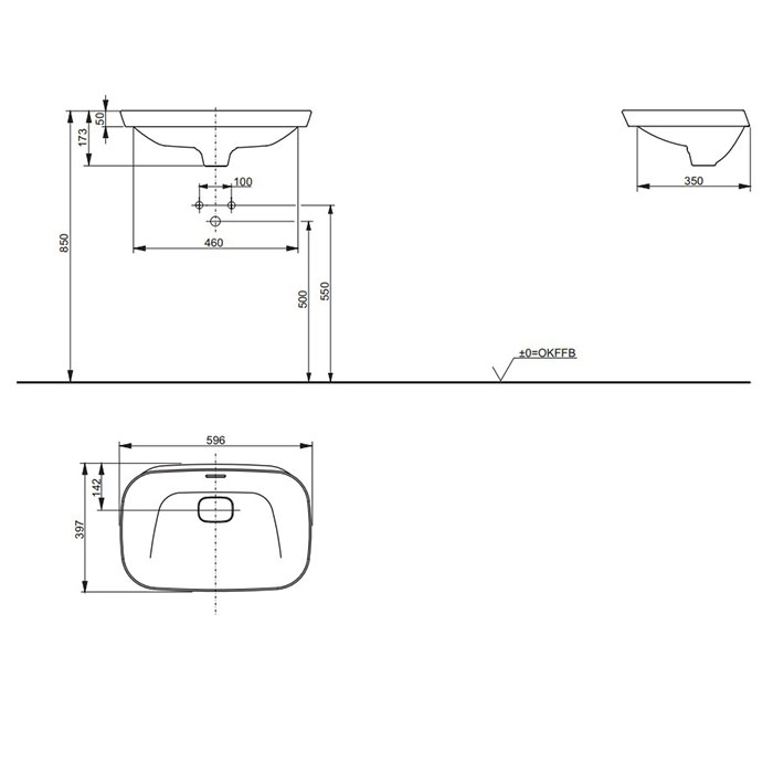 Раковина Toto Neorest 600 LW3716HY#XW белый