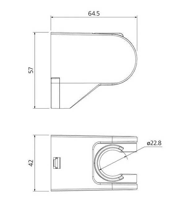 Держатель душа Milardo Shower Holder 360CP00M53 хром