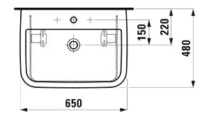 Раковина Laufen Form 8.1067.4.000.104.1 белый