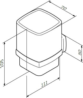 Стакан Am.Pm Gem A9034300