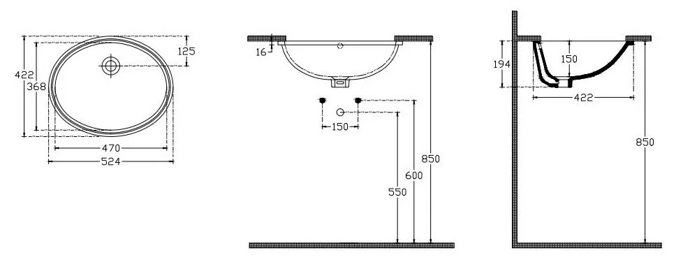 Раковина Isvea Soluzione 10AR77051SV белый