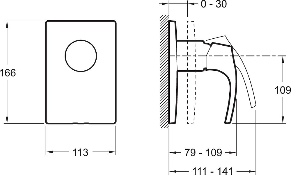 Смеситель для душа Jacob Delafon Symbol E98712-CP