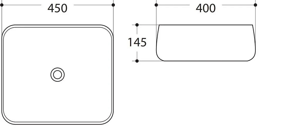 Раковина накладная Art&Max AM-78103 белый