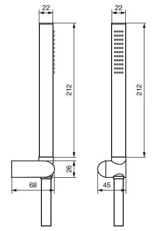 Душевая лейка Emmevi Nefer 167CR хром