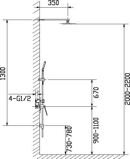 Душевая система Timo Halti SX-4100/00SM