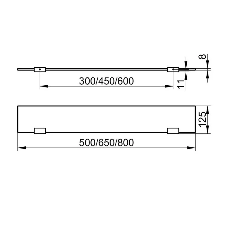 Полка Keuco Moll 12710015600 хром