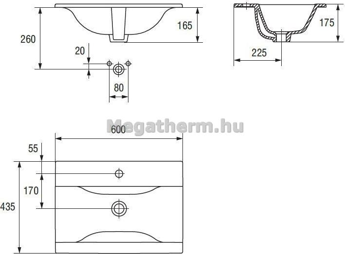 Тумба под раковину Misty Kitty Л-Кит01060-02П2Я 60 см